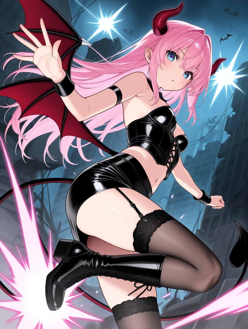 闘うサキュバス | の人気AIイラスト・グラビア