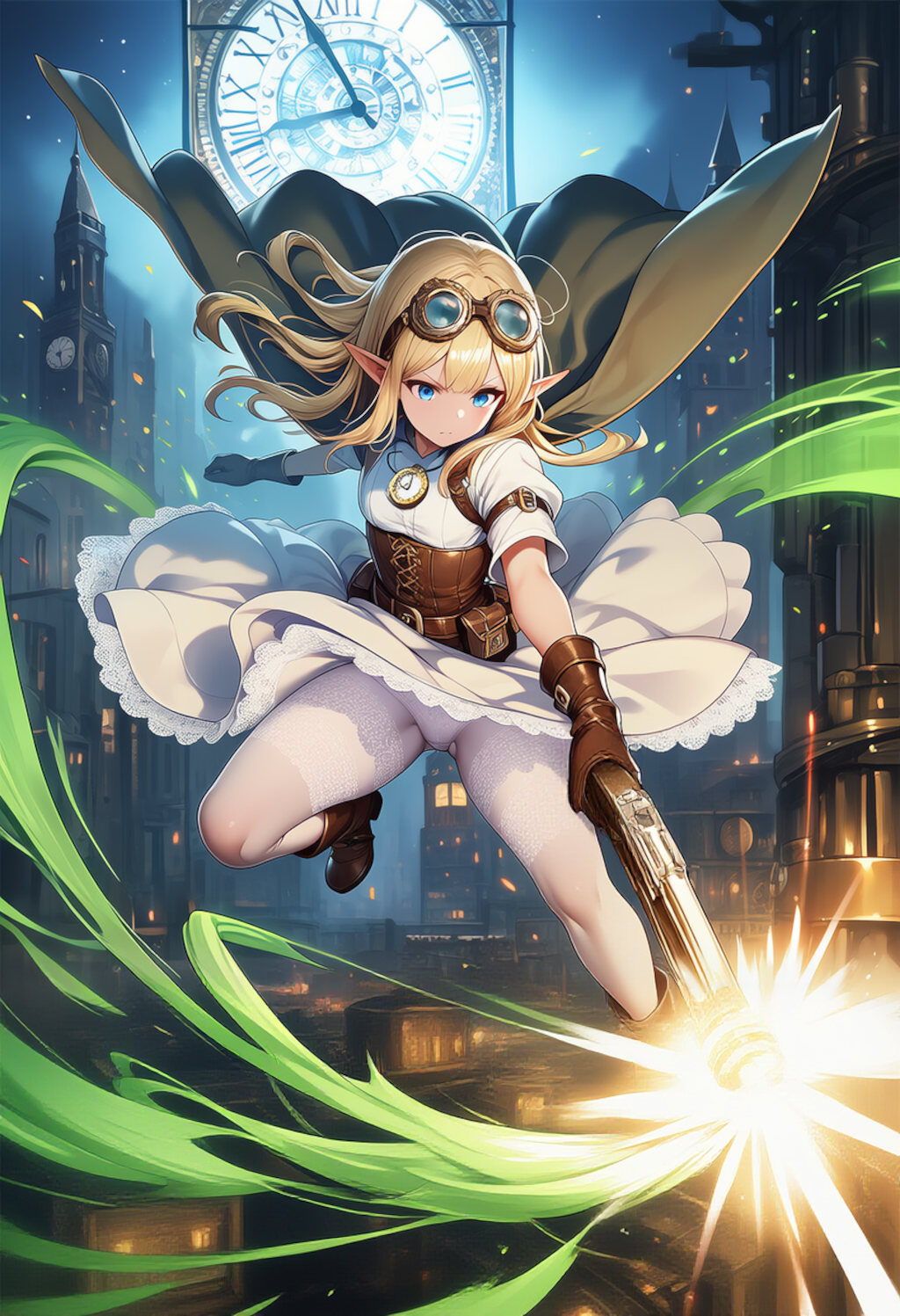 エルフ x スチームパンク