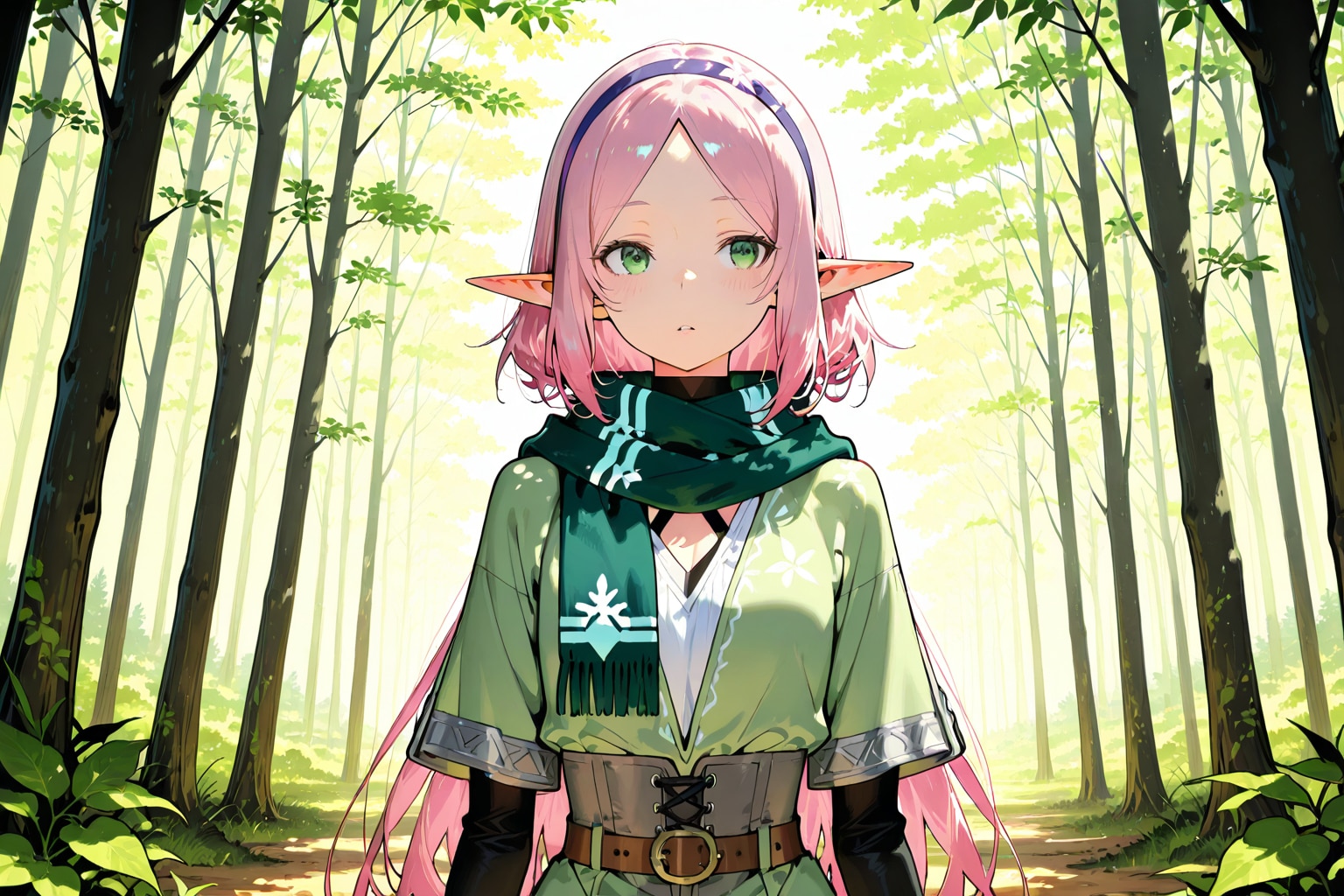 迷いの森のエルフちゃん② | の人気AIイラスト・グラビア