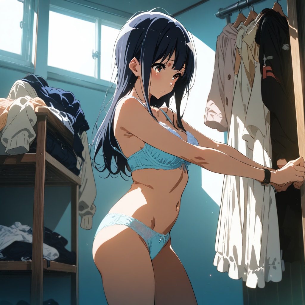 鎧塚みぞれ着替え中