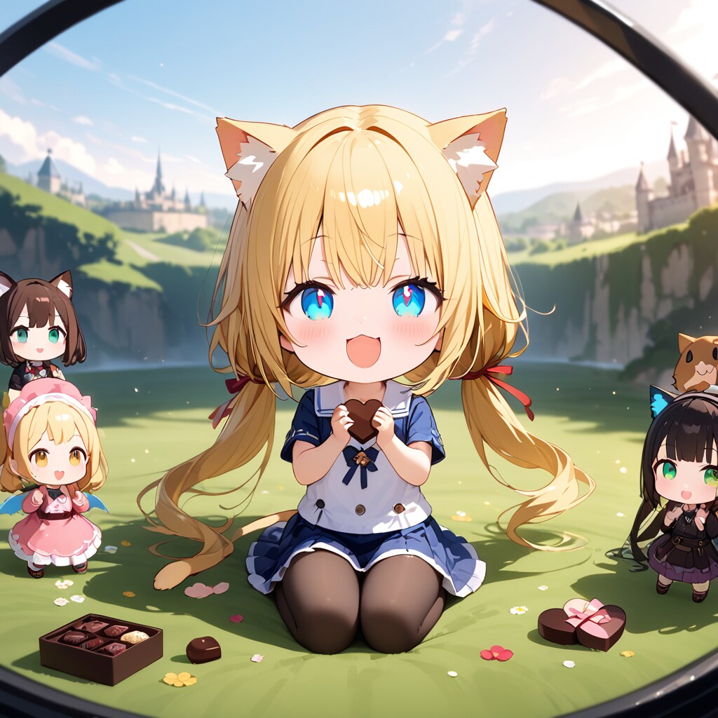 -ちびちゃんとバレンタイン-。 | の人気AIイラスト・グラビア