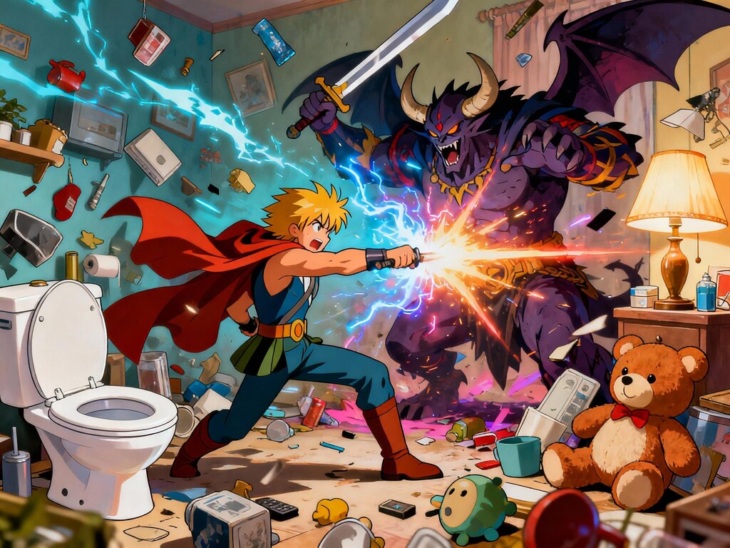 Seedream 4.0で勇者vs魔王