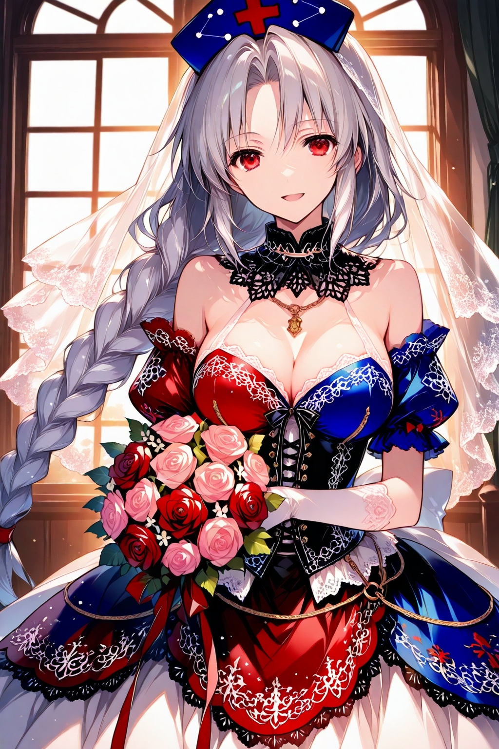 ウェディングドレスの永琳