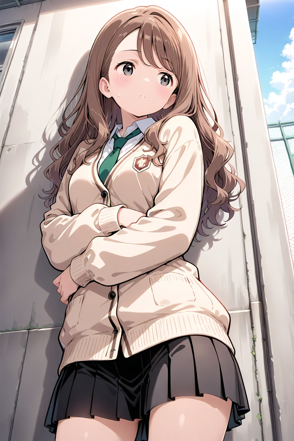 屋上の吉城寺冴さん