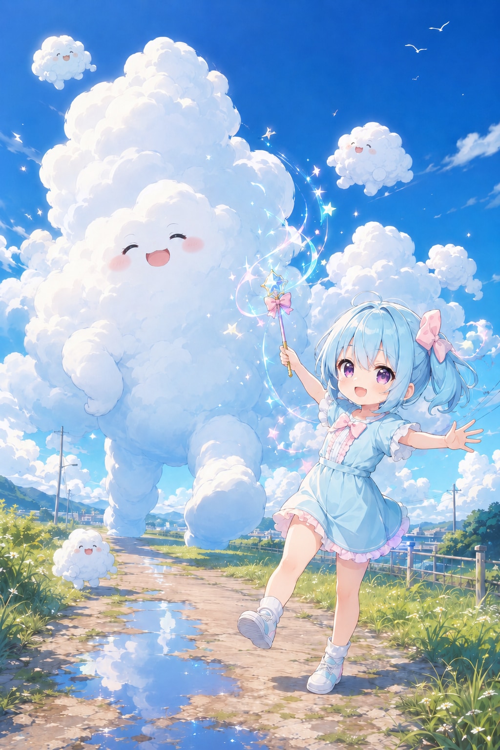 入道雲とお散歩だよ！☁️🩵✨