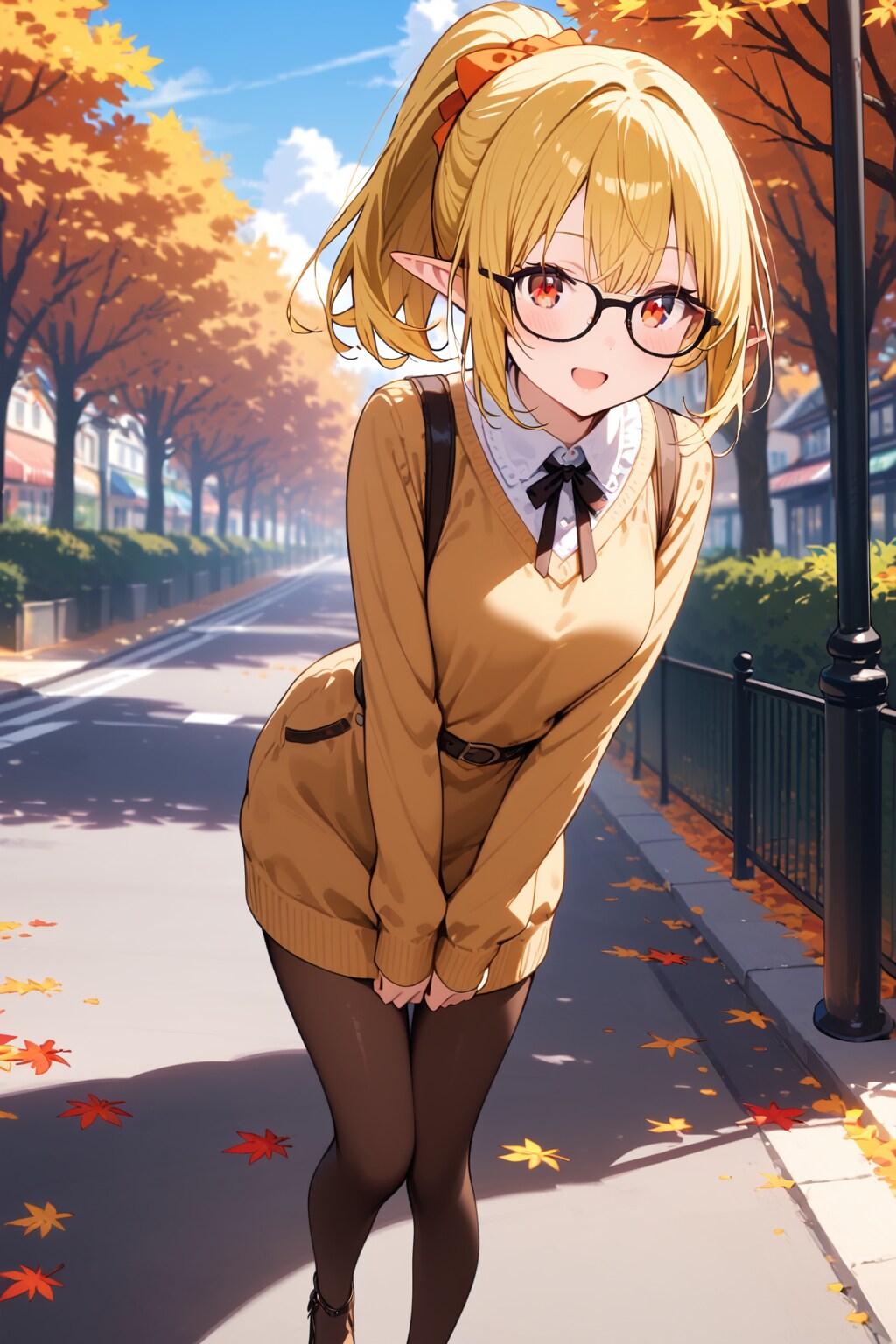 エルフちゃんと散歩 | の人気AIイラスト・グラビア