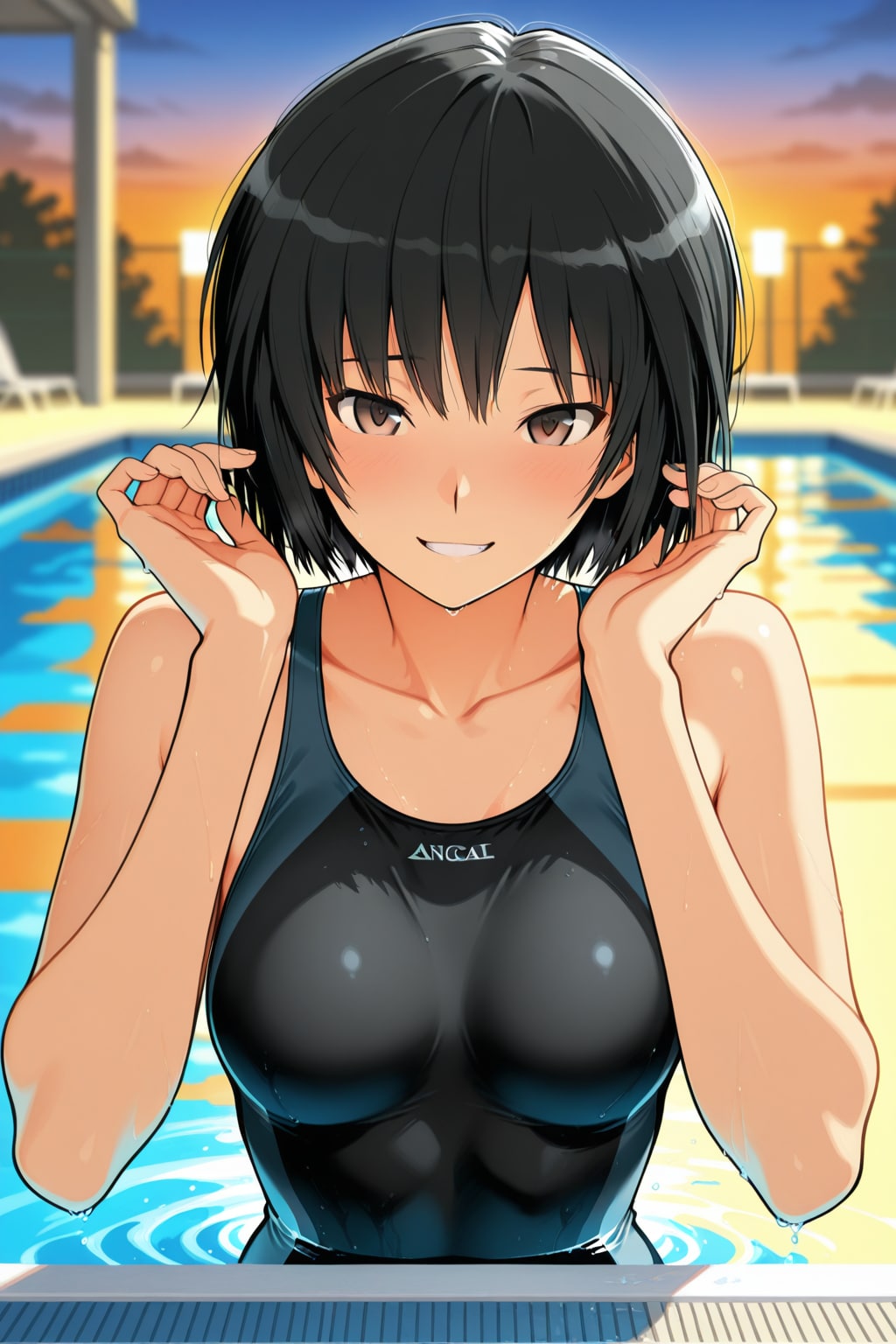 ひと泳ぎした後の七咲逢🩱❤️