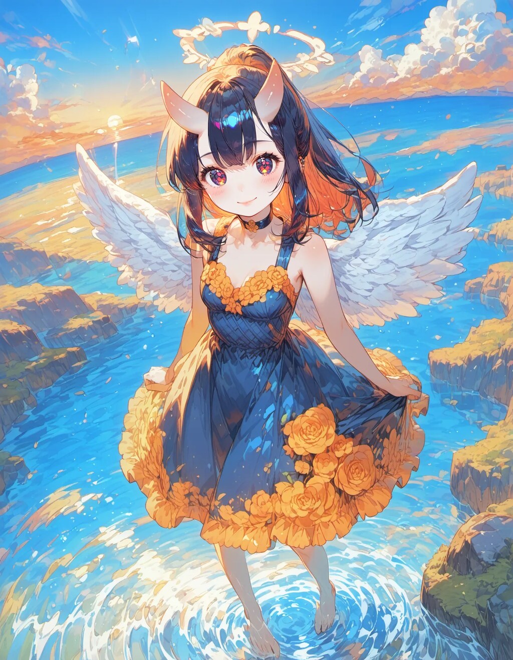 Angel of the Orange Sea