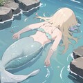 打ち上げられた人魚少女 3枚目