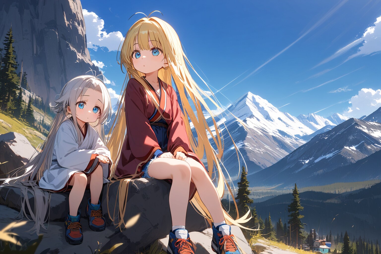 見知らぬ世界で目覚めた二人・・・ | の人気AIイラスト・グラビア