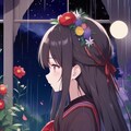 0609-01花と少女 2枚目