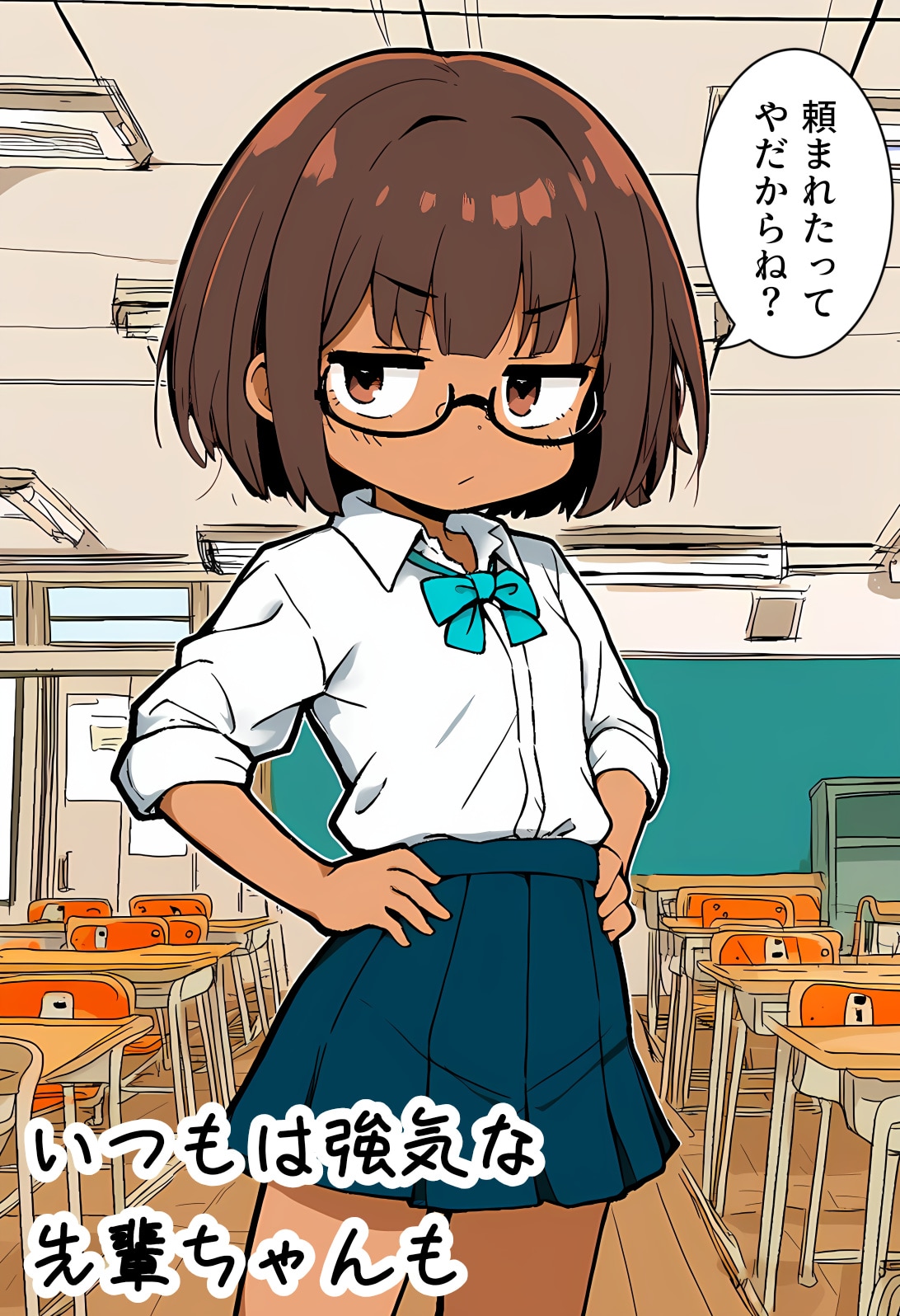 いつもは強気な先輩ちゃんも