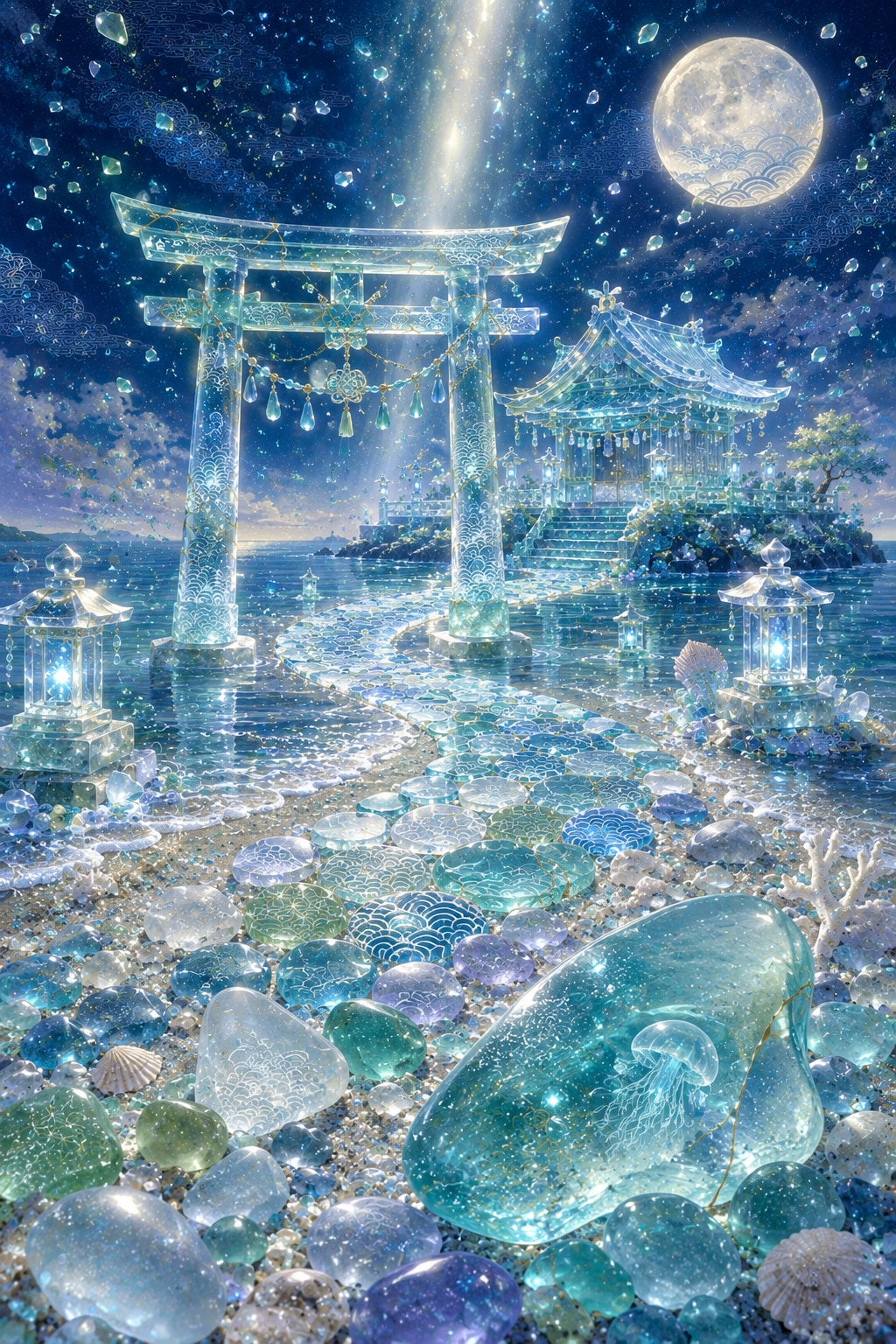 『海硝子神域（うみがらすしんいき）』 | の人気AIイラスト・グラビア