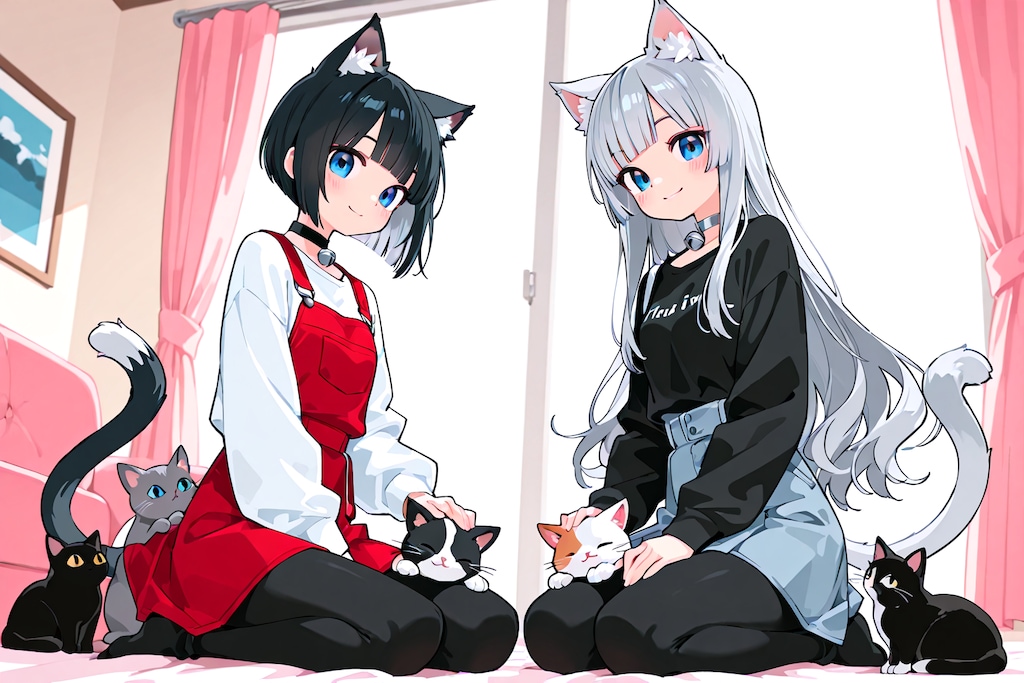 うちの子とにゃんこ