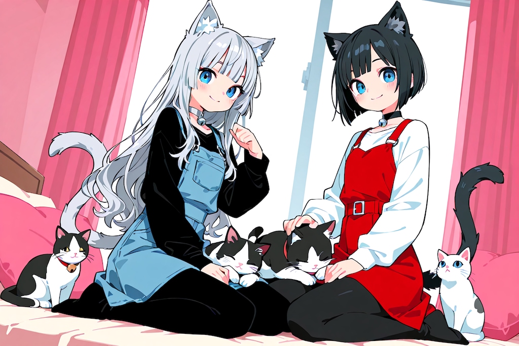 うちの子とにゃんこ