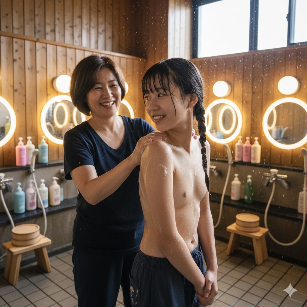 親子でお風呂