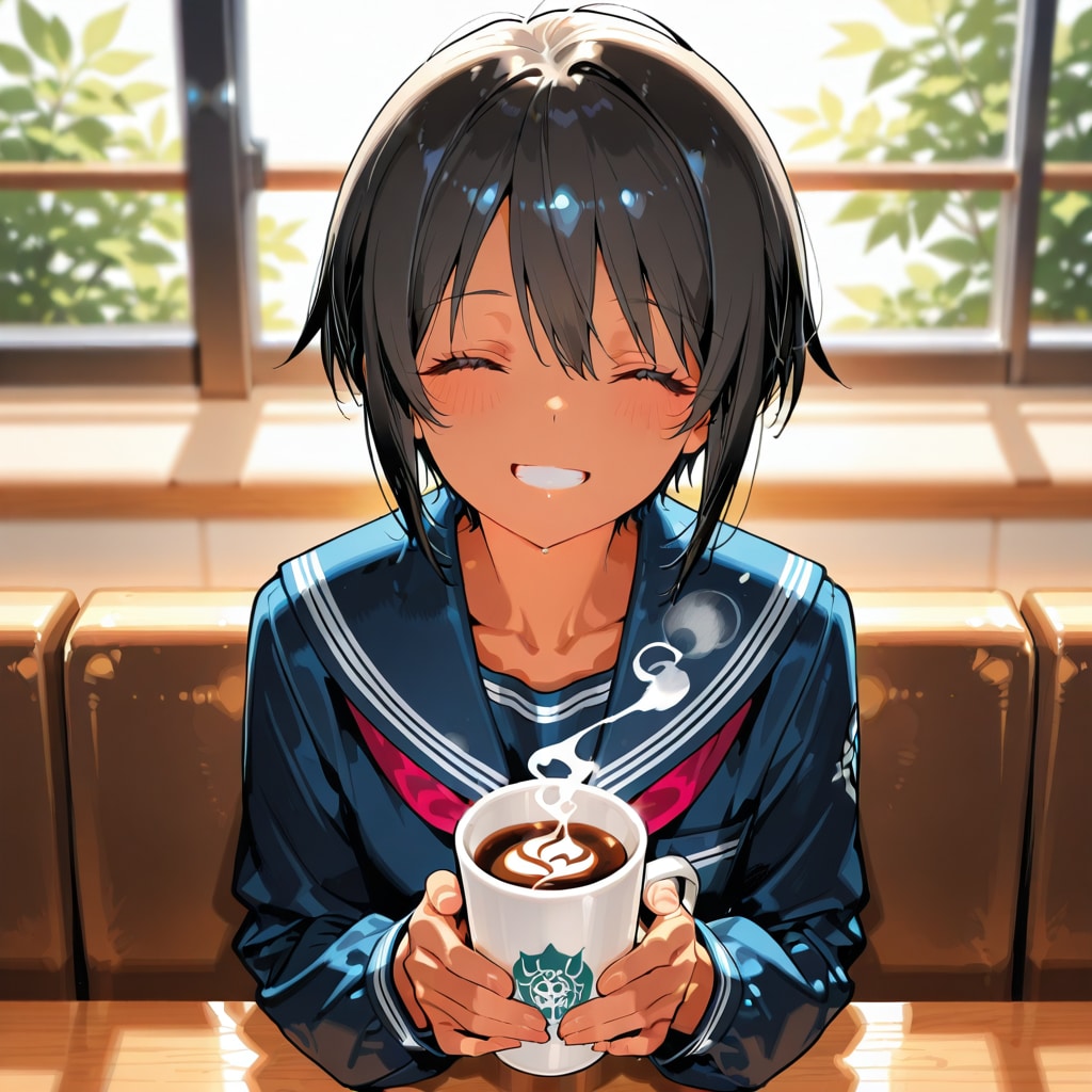 コーヒーあったかいね | の人気AIイラスト・グラビア