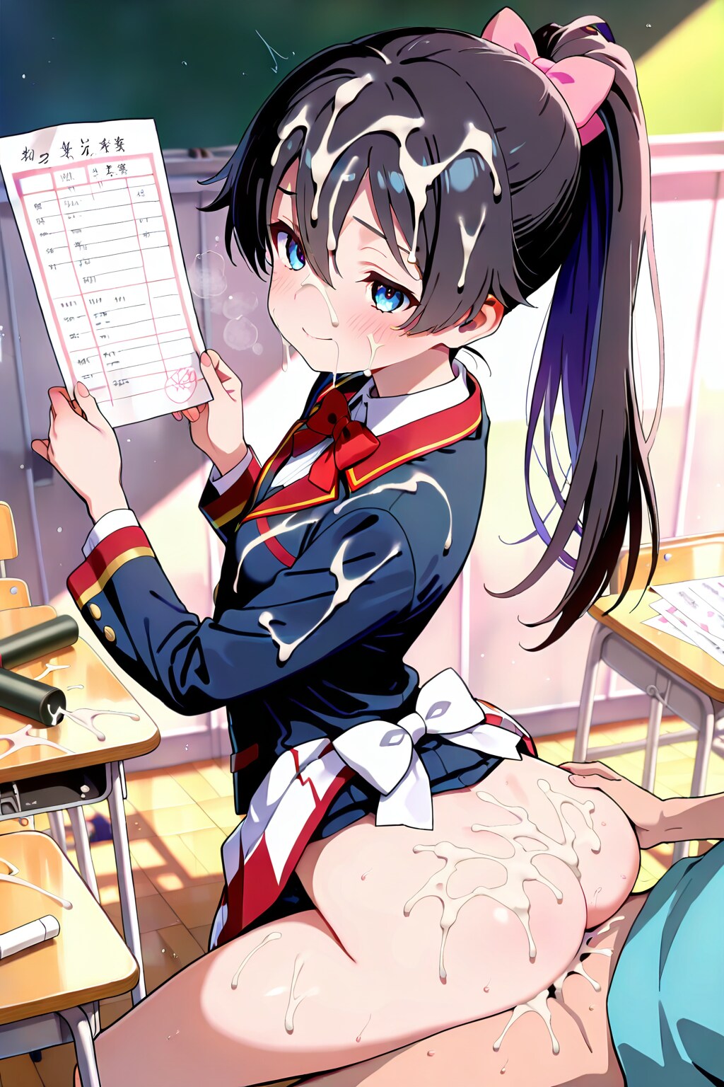 背後から・・・