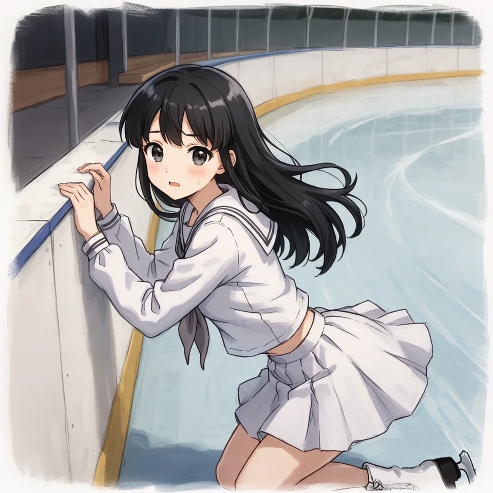 スケート初心者女子 | の人気AIイラスト・グラビア