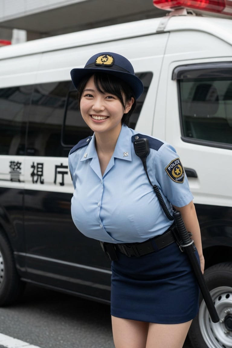 １６日の女性警察官