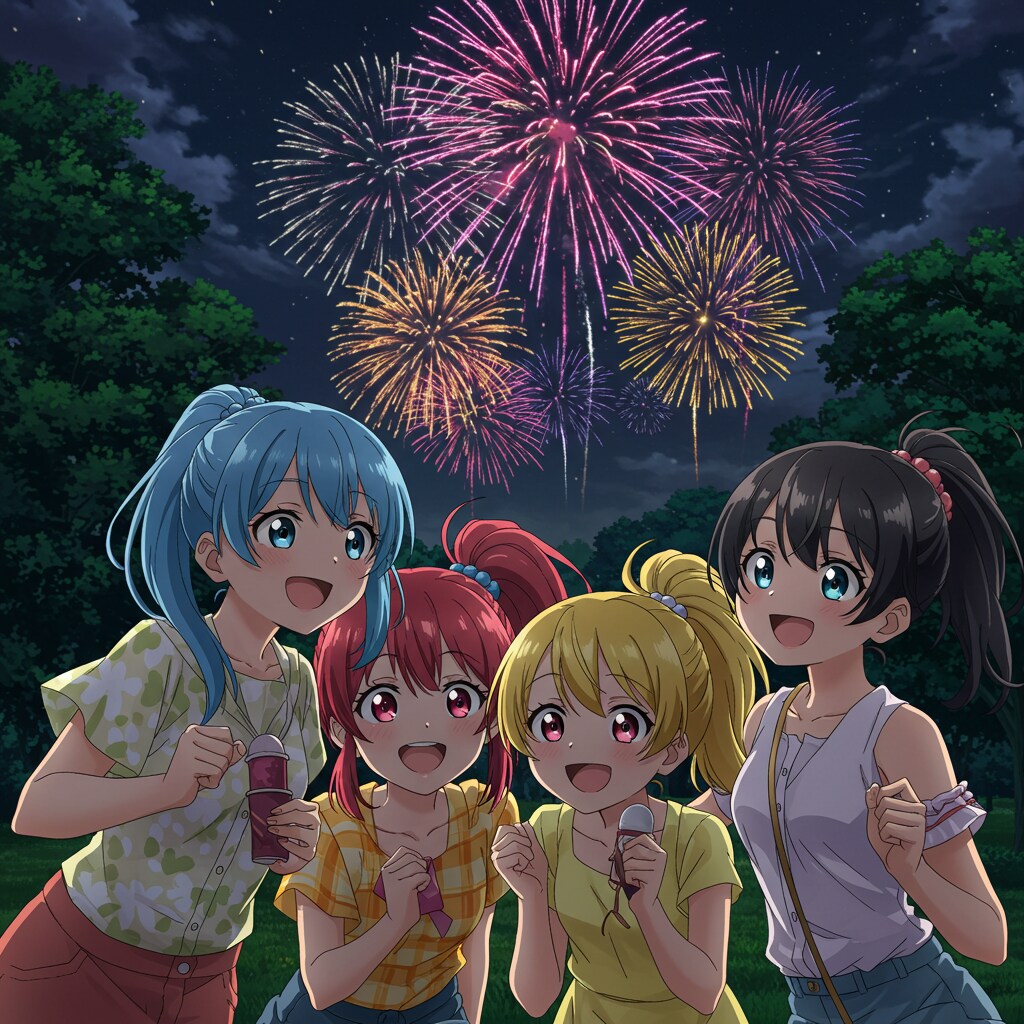 ぽにたちの夏夜 ― 花火と再会の記憶