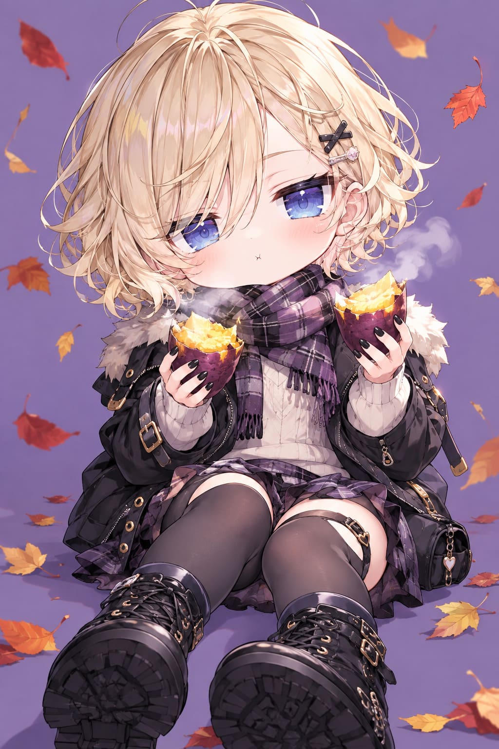 ギャルと焼き芋 | の人気AIイラスト・グラビア