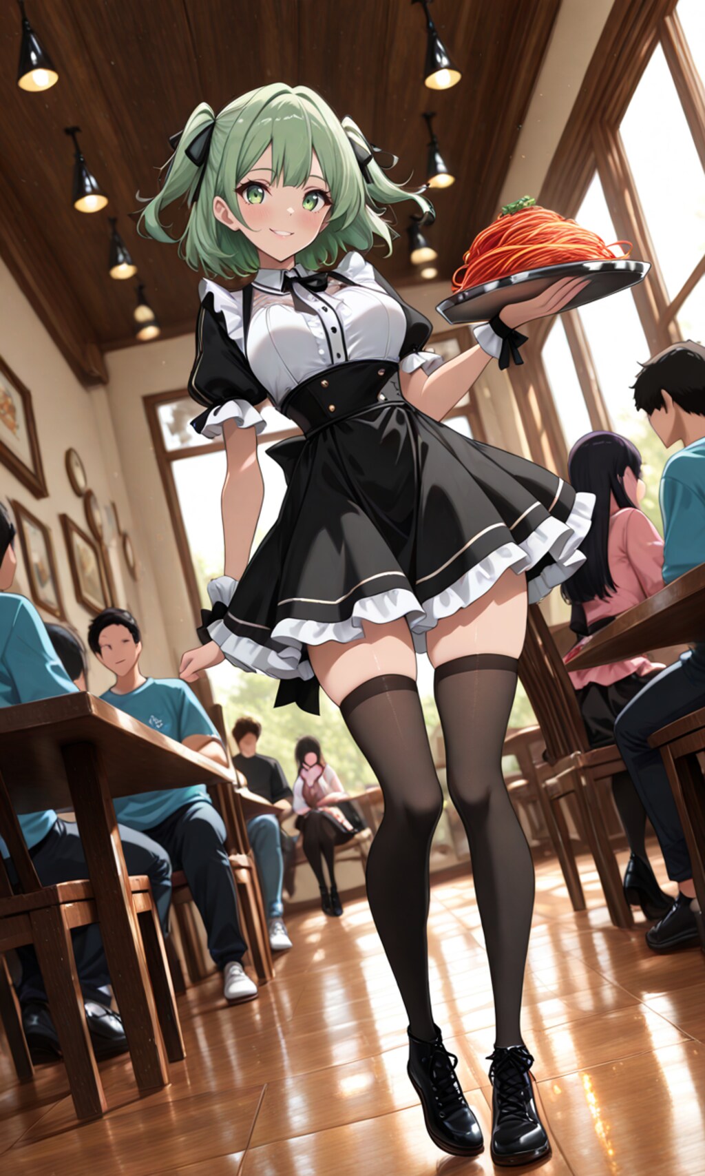 カフェの看板娘