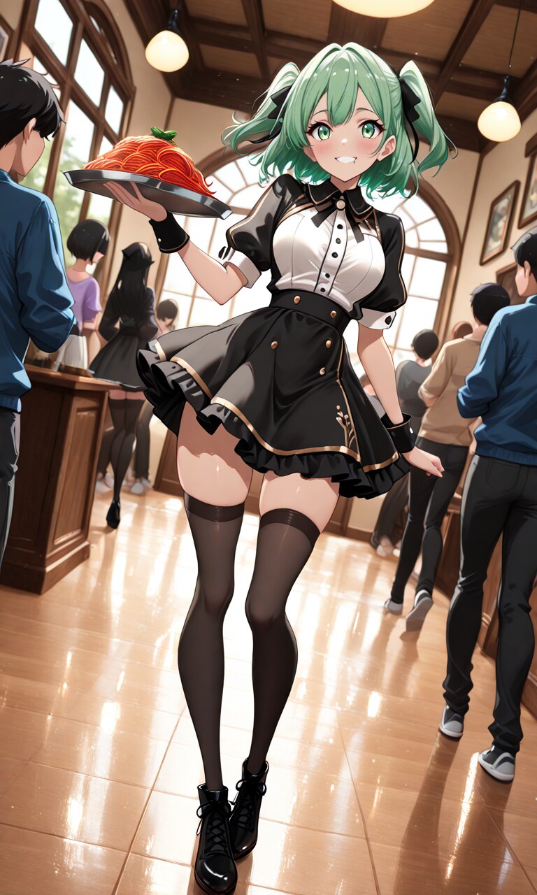 カフェの看板娘