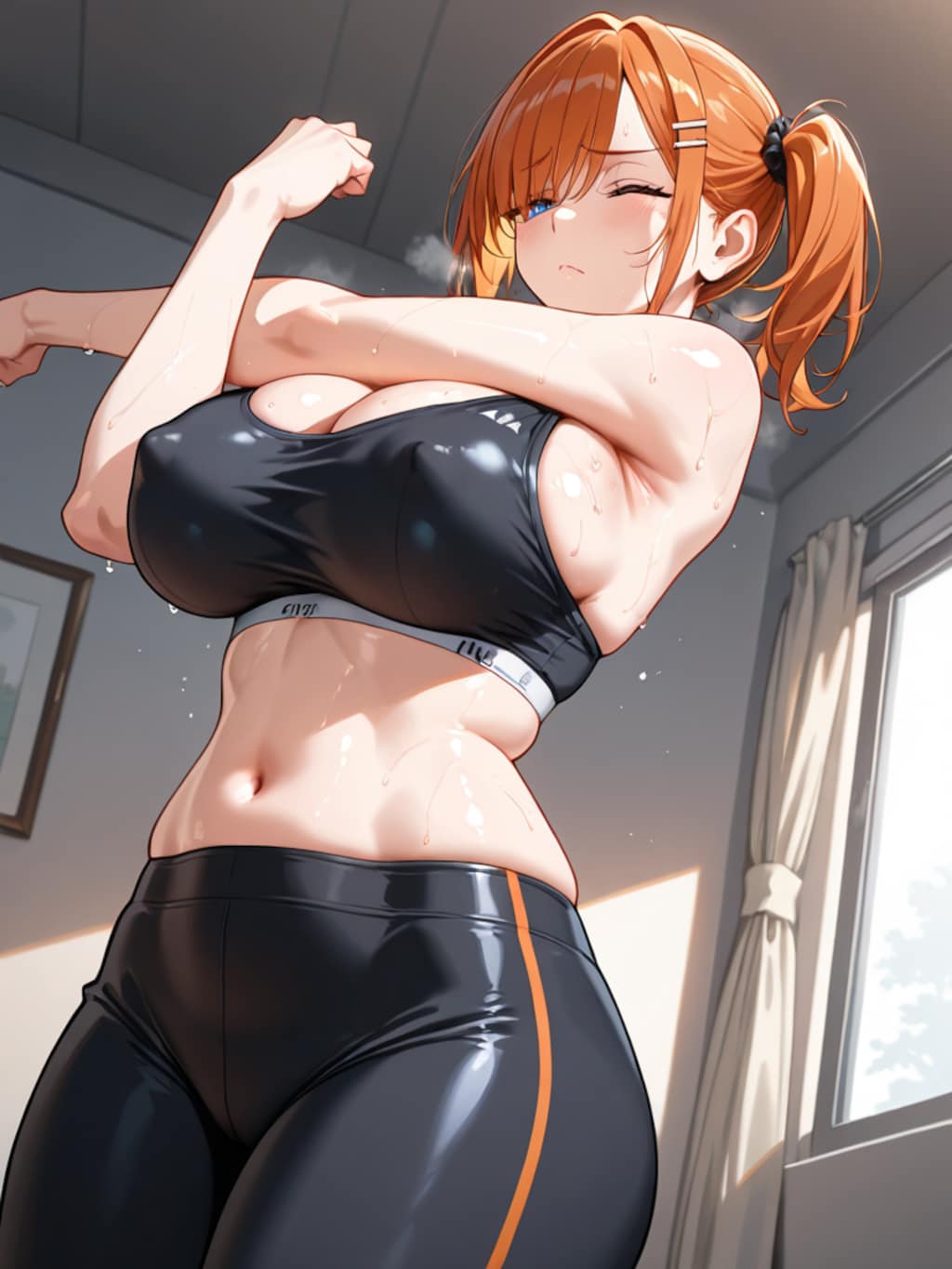 人妻ストレッチ