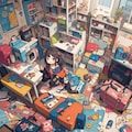 理想の部屋について考える汚部屋住人 5枚目