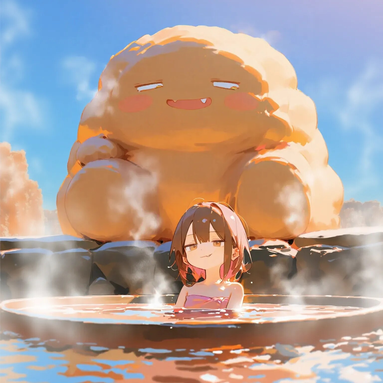 「元旦から貸切状態とはラッキーだぜ😊」 | の人気AIイラスト・グラビア