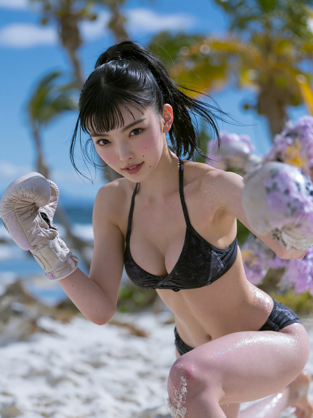 ビキニボクシングに挑む執事ちゃん