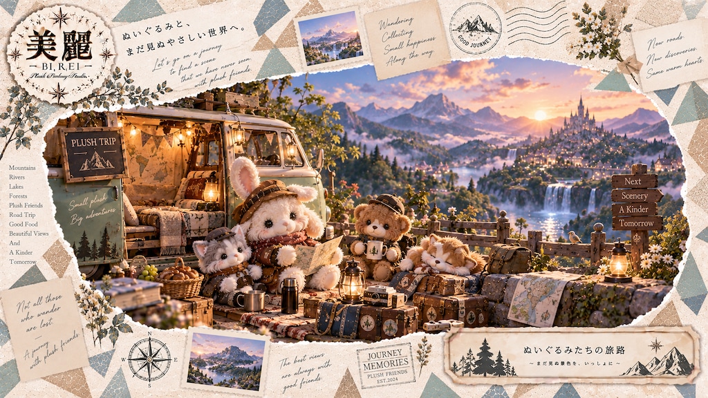 Plush Trip — A Journey to a Kinder Tomorrow  Let’s go on a journey to find a scene that we have neve