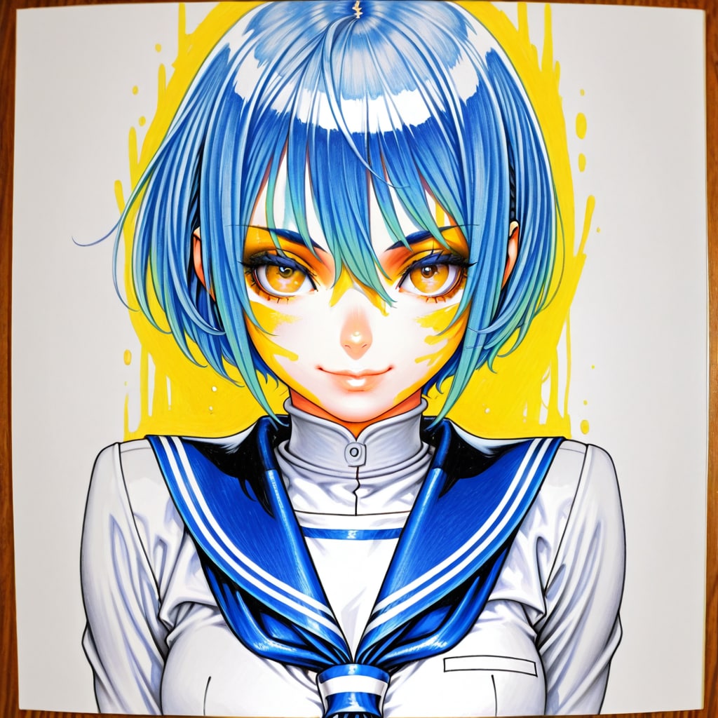 線画風　鉛筆画