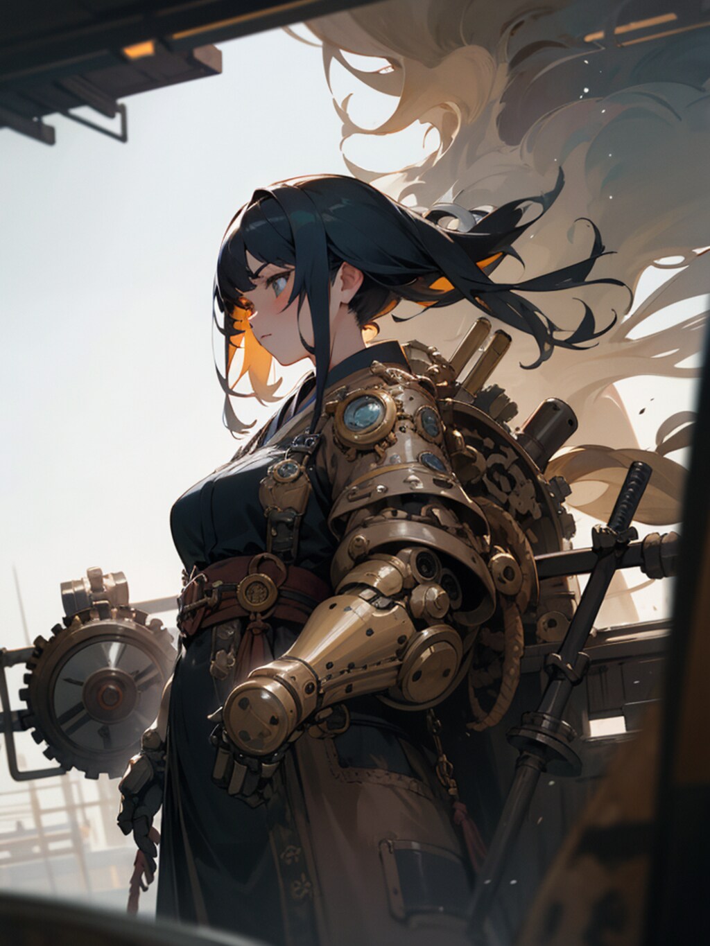 スチームパンクサムライガール