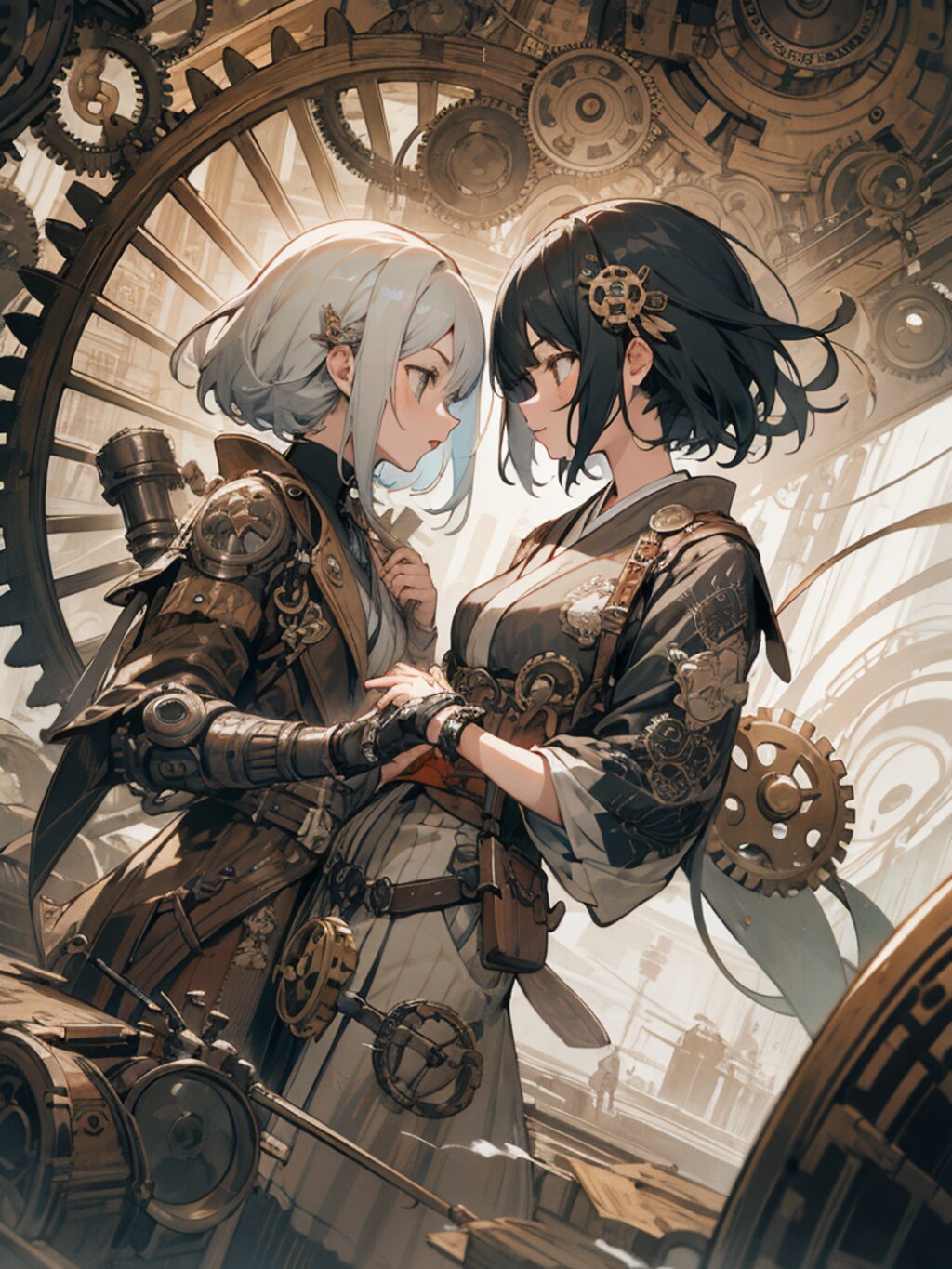 スチームパンクサムライガール