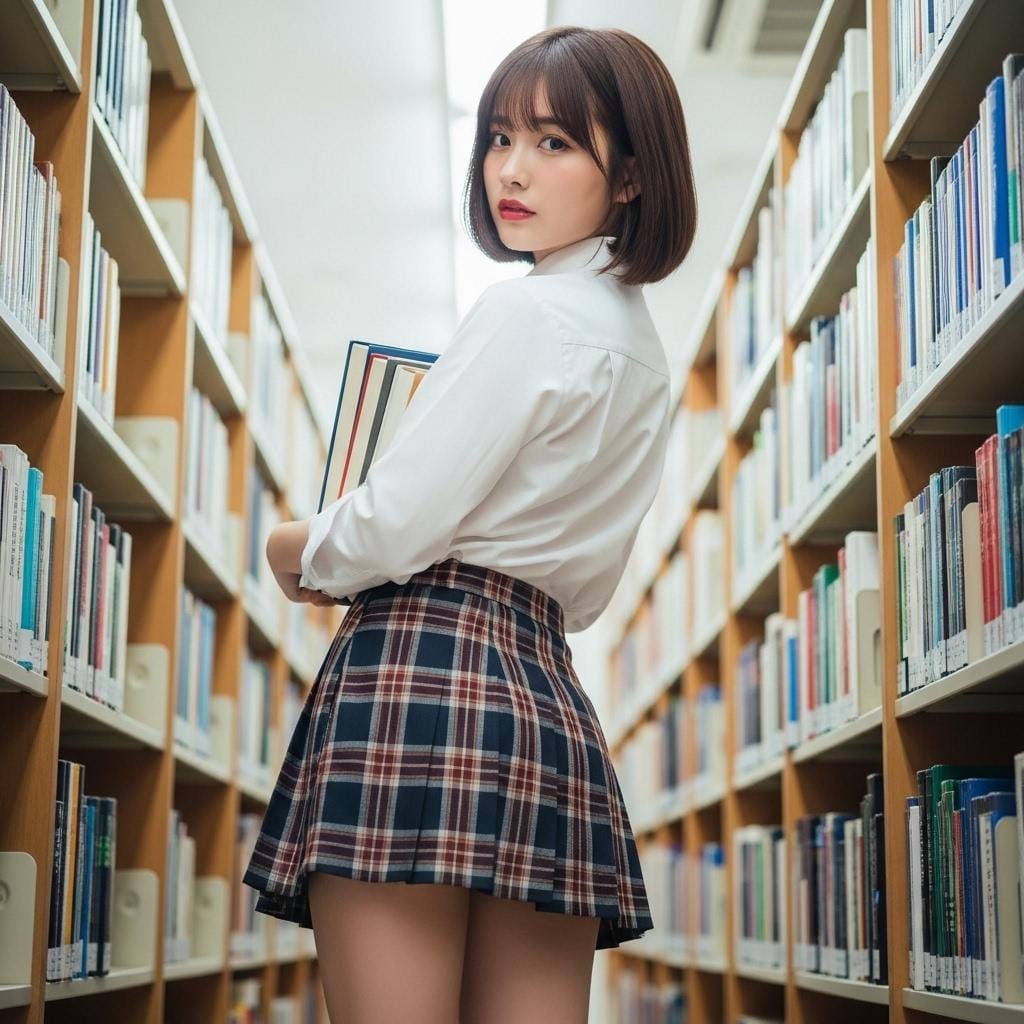 図書室女子