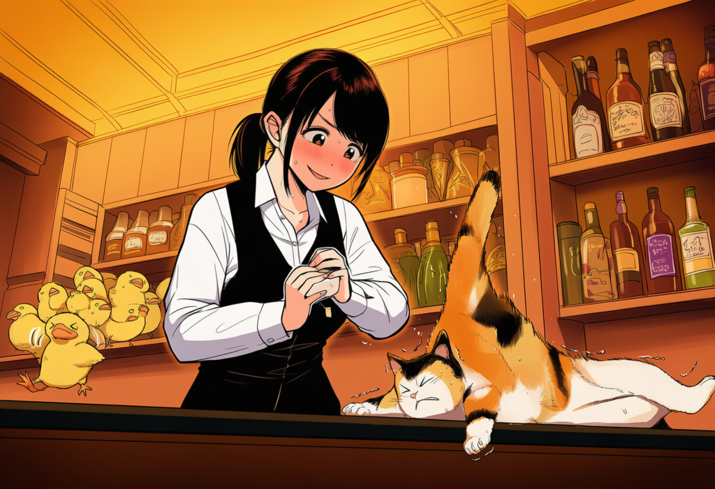 ネコさまとヒヨコさま、お客様同士の喧嘩はおやめください！