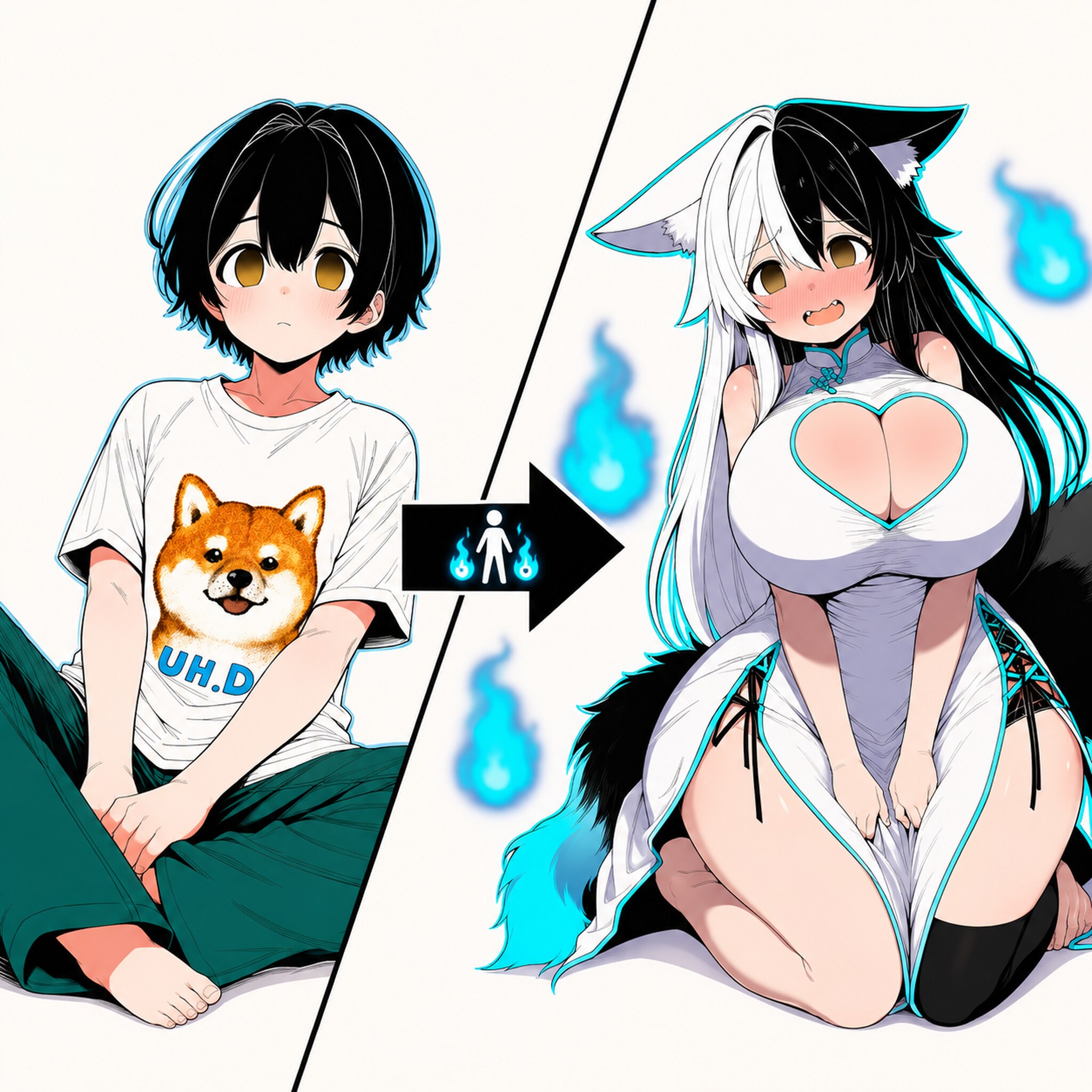 狐憑き（身体変態型）