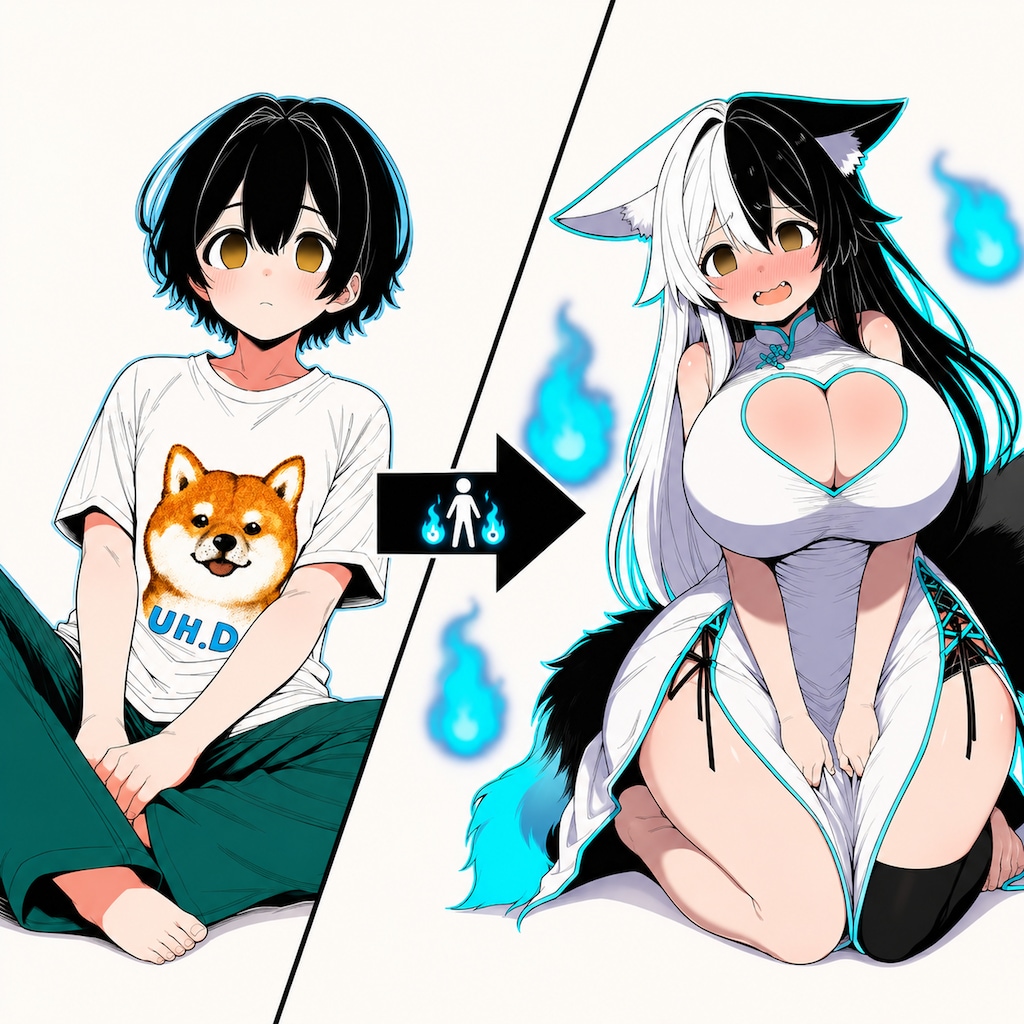 狐憑き（身体変態型）