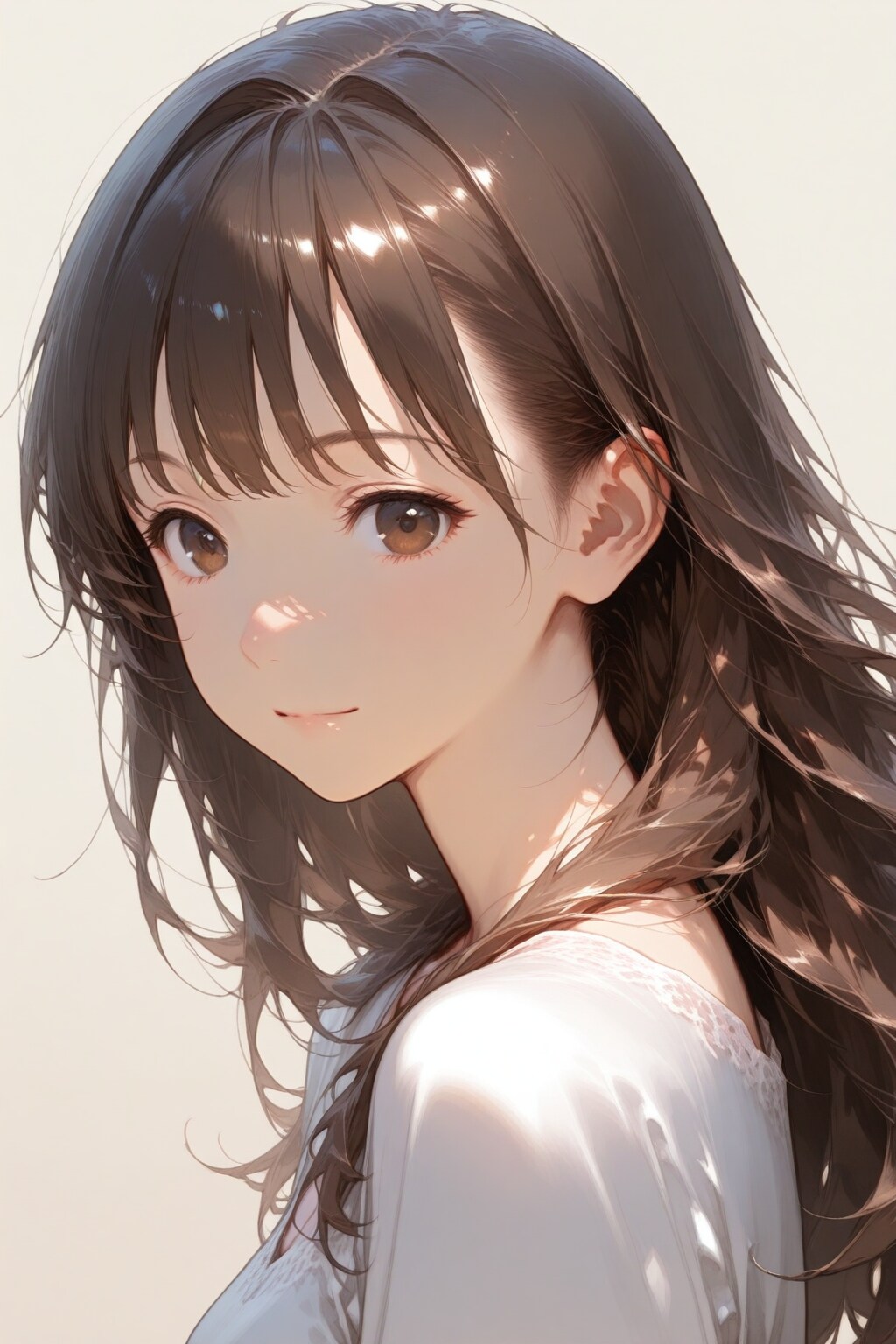 振り返る子 | の人気AIイラスト・グラビア