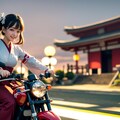 バイクと巫女 5枚目
