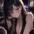 黒ドレスお姉さん 2枚目