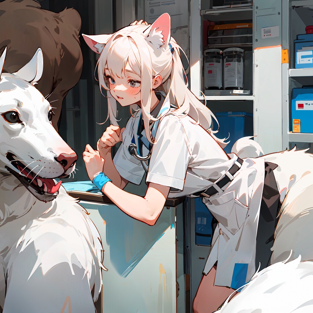 火照るケモミミ女医