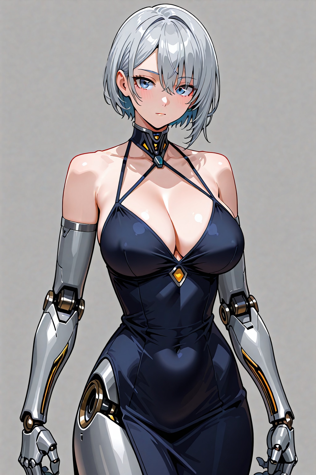 ホルターネックのワンピース