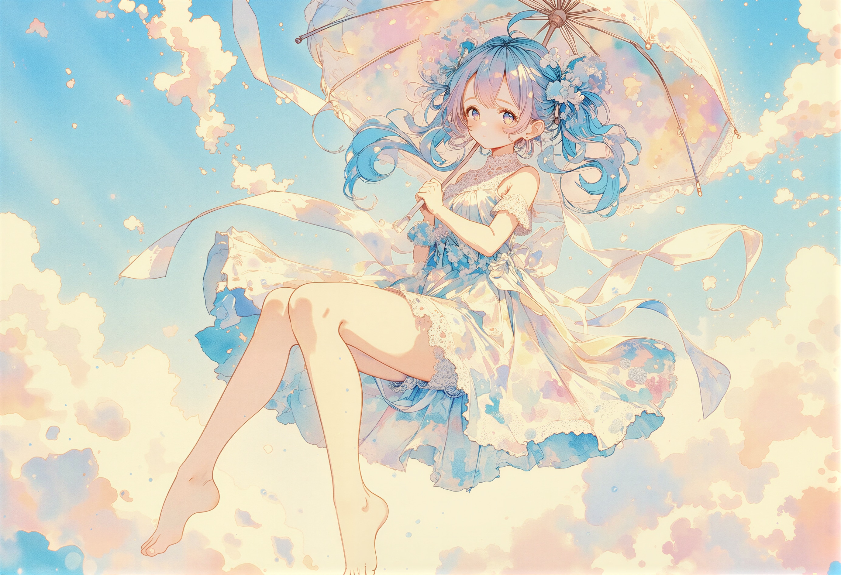 風のパラソル 4 | の人気AIイラスト・グラビア