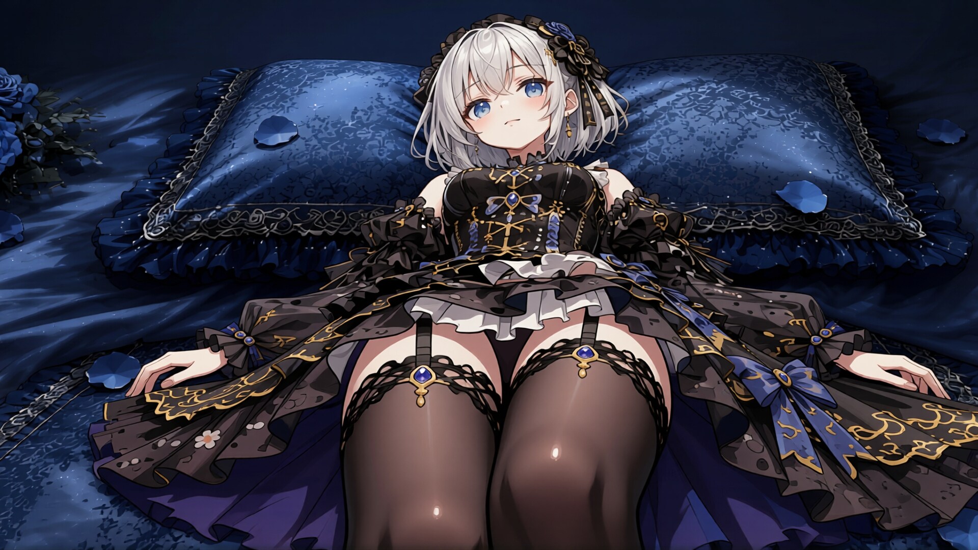 銀髪少女とドレス　その3