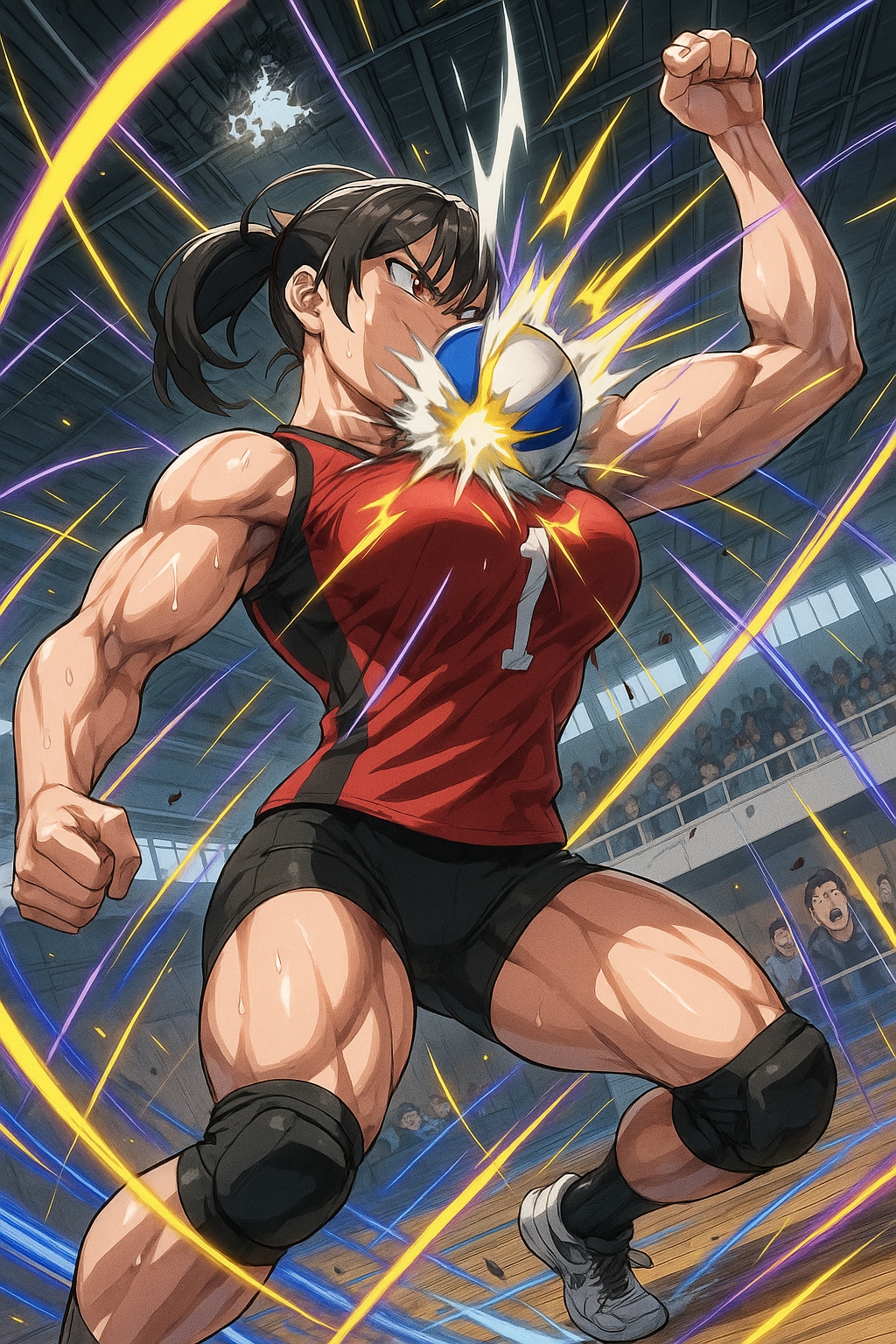 会場全体がどよめいてます！見てください観客席のあの表情！ “胸で止めた”という事実にもはや人々は神話を見ているッ！今後バレーボール界では間違いなくこの言葉が生まれま