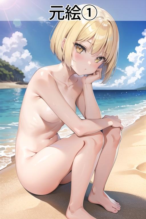 メイキング（ベージュ水着）