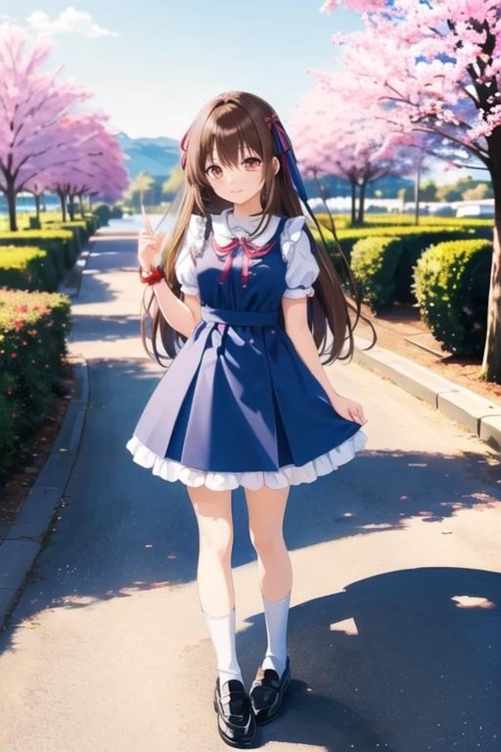 橘ありす　プロデューサーさん皆で御花見しましょう。